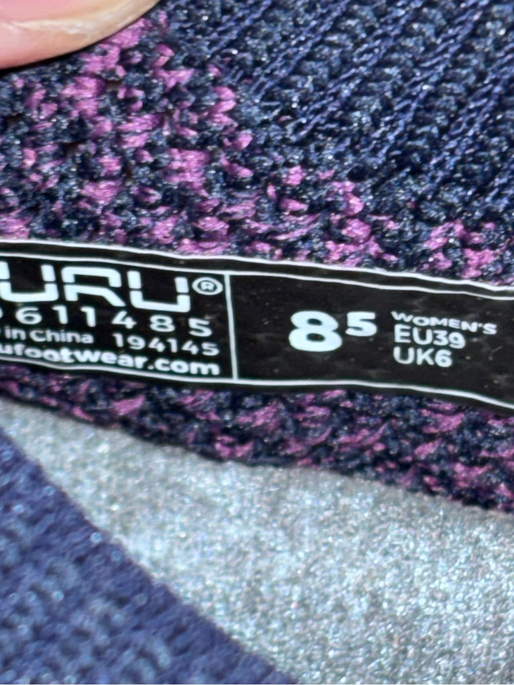 Kuru Stride Womens Size 8.5 Blue Purple Athletic Walking Slip On Shoes Sneakers - Picture 7 of 7